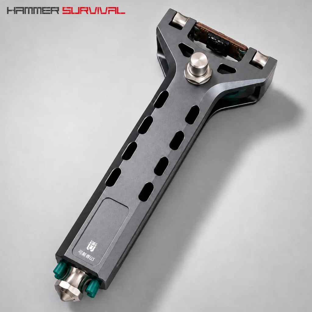 Professional Suitable All-metal Slide Machine Rapid-fire Loading Hunting Semi Automatic Slingshot with Magazine